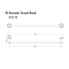 ZLINE El Dorado Towel Rail ELD-TR-BN - The Home Selection
