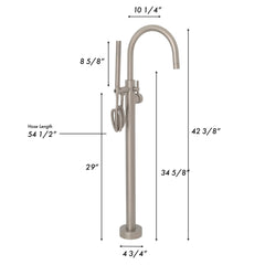 ZLINE Emerald Bay Bath Tub Filler in Brushed Nickel (EMBY-BTF) - The Home Selection