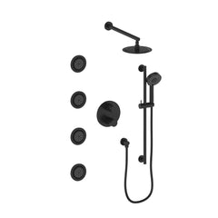 ZLINE Emerald Bay Thermostatic Shower System in Brushed Nickel, EMBY-SHS-T3 - The Home Selection