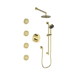 ZLINE Emerald Bay Thermostatic Shower System in Brushed Nickel, EMBY-SHS-T3 - The Home Selection