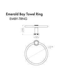 ZLINE Emerald Bay Towel Ring - EMBY-TRNG - The Home Selection