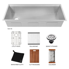 ZLINE Garmisch Undermount Single Bowl Stainless Steel Kitchen Sink - SLS-43 - The Home Selection