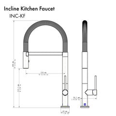 ZLINE Incline Kitchen Faucet - INC-KF - The Home Selection