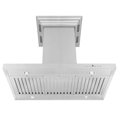 ZLINE Island Mount Range Hood in Stainless Steel with Built-in CrownSound Bluetooth Speakers - GL2iCRN-BT - The Home Selection