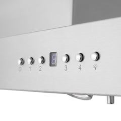 ZLINE Island Mount Range Hood in Stainless Steel with Built-in CrownSound‚ Bluetooth Speakers - KE2iCRN-BT - The Home Selection