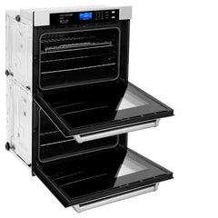 ZLINE Kitchen Package with 36" Stainless Steel Rangetop and 30" Double Wall Oven - 2KP-RTAWD36 - The Home Selection