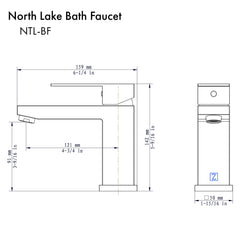 ZLINE North Lake Bath Faucet in Chrome, NTL-BF-CH - The Home Selection