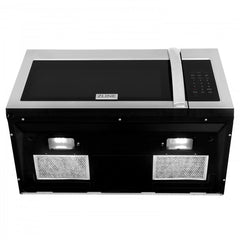 ZLINE Over the Range Convection Microwave Oven in Black Stainless Steel with Modern Handle and Sensor Cooking, MWO-OTR-30-BS - The Home Selection