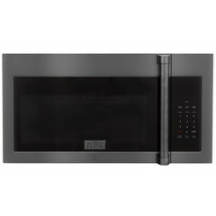 ZLINE Over the Range Convection Microwave Oven in Black Stainless Steel with Traditional Handle and Sensor Cooking, MWO-OTR-H-30-BS - The Home Selection