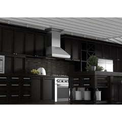 ZLINE Professional Convertible Vent Wall Mount Range Hood in Stainless Steel with Crown Molding - 587CRN - The Home Selection