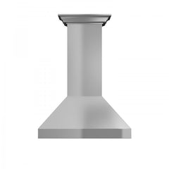 ZLINE Professional Convertible Vent Wall Mount Range Hood in Stainless Steel with Crown Molding - 597CRN - The Home Selection