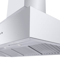 ZLINE Professional Convertible Vent Wall Mount Range Hood in Stainless Steel with Crown Molding - 667CRN - The Home Selection