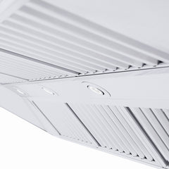 ZLINE Professional Convertible Vent Wall Mount Range Hood in Stainless Steel with Crown Molding - 667CRN - The Home Selection