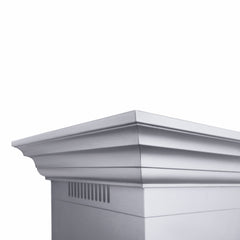 ZLINE Professional Convertible Vent Wall Mount Range Hood in Stainless Steel with Crown Molding - 667CRN - The Home Selection