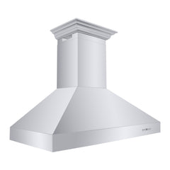 ZLINE Professional Convertible Vent Wall Mount Range Hood in Stainless Steel with Crown Molding - 667CRN - The Home Selection