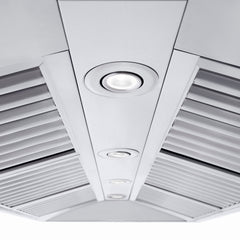 ZLINE Professional Convertible Vent Wall Mount Range Hood in Stainless Steel with Crown Molding - 667CRN - The Home Selection