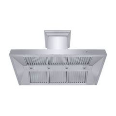 ZLINE Professional Convertible Vent Wall Mount Range Hood in Stainless Steel with Crown Molding - 667CRN - The Home Selection