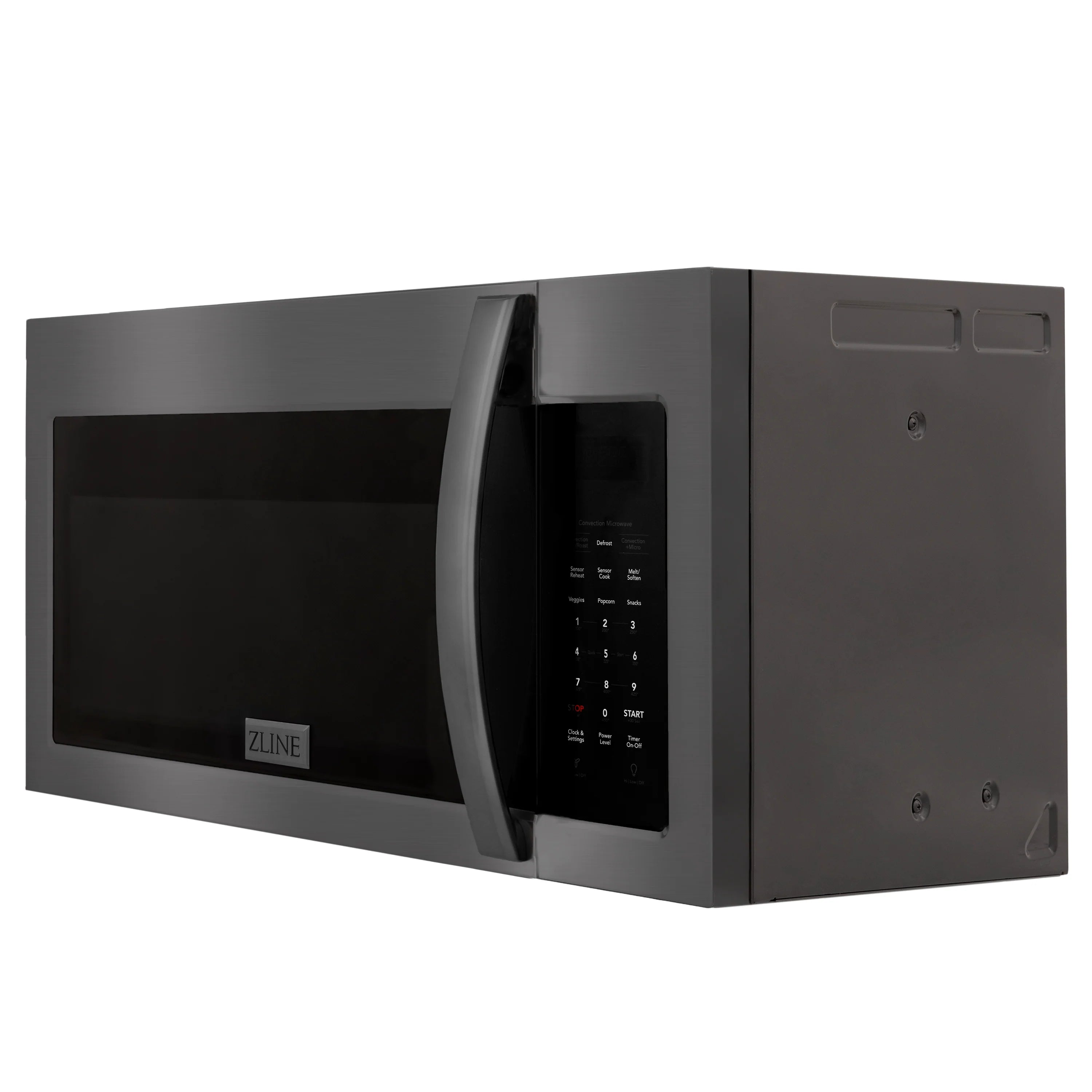 ZLINE Recirculating Over the Range Convection Microwave Oven with Charcoal Filters in Black Stainless Steel - MWO-OTRCF-30-BS - The Home Selection