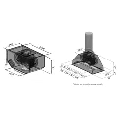ZLINE Remote Blower Ducted Range Hood Insert in Stainless Steel - 695-RD - The Home Selection