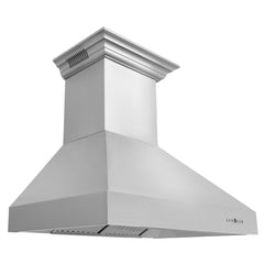 ZLINE Stainless Steel Wall Range Hood with Built-in CrownSound® Bluetooth Speakers - 667CRN-BT - The Home Selection