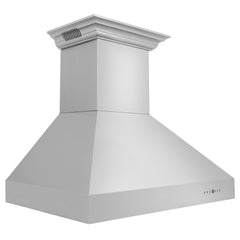 ZLINE Stainless Steel Wall Range Hood with Built-in CrownSound® Bluetooth Speakers - 667CRN-BT - The Home Selection