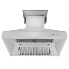 ZLINE Stainless Steel Wall Range Hood with Built-in CrownSound® Bluetooth Speakers - 667CRN-BT - The Home Selection