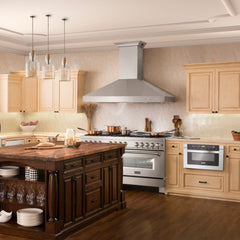 ZLINE Stainless Steel Wall Range Hood with Built-in CrownSound® Bluetooth Speakers - 667CRN-BT - The Home Selection