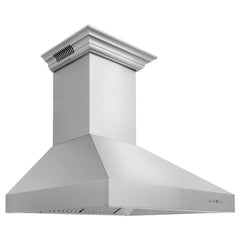 ZLINE Stainless Steel Wall Range Hood with Built-in CrownSound® Bluetooth Speakers - 697CRN-BT - The Home Selection