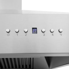 ZLINE Stainless Steel Wall Range Hood with Built-in CrownSound® Bluetooth Speakers - 697CRN-BT - The Home Selection