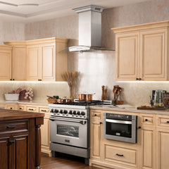 ZLINE Stainless Steel Wall Range Hood with Built-in CrownSound® Bluetooth Speakers - KZCRN-BT - The Home Selection