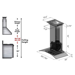 ZLINE Stainless Steel Wall Range Hood with Built-in CrownSound® Bluetooth Speakers - KZCRN-BT - The Home Selection