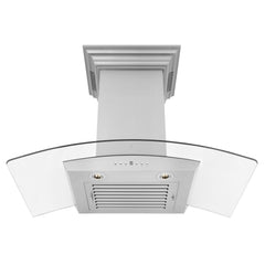 ZLINE Stainless Steel Wall Range Hood with Built-in CrownSound® Bluetooth Speakers - KZCRN-BT - The Home Selection