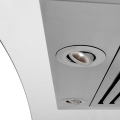 ZLINE Stainless Steel Wall Range Hood with Built-in CrownSound® Bluetooth Speakers - KZCRN-BT - The Home Selection