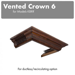 ZLINE Vented Crown Molding Profile 6 for Wall Mount Range Hood - CM6V-KBRR - The Home Selection