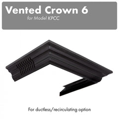 ZLINE Vented Crown Molding Profile 6 for Wall Mount Range Hood - CM6V-KPCC - The Home Selection