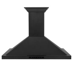 ZLINE Wall Mount Range Hood in Black Stainless Steel with Built-in CrownSound® Bluetooth Speakers - BSKBNCRN-BT - The Home Selection