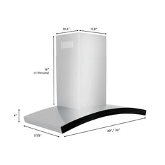 ZLINE Wall Mount Range Hood in Stainless Steel - KN6 - The Home Selection