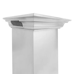 ZLINE Wall Mount Range Hood In Stainless Steel With Built-In CrownSound® Bluetooth Speakers (KECRN-BT) - The Home Selection