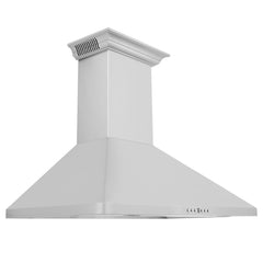 ZLINE Wall Mount Range Hood in Stainless Steel with Built-in CrownSound® Bluetooth Speakers - KF1CRN-BT - The Home Selection