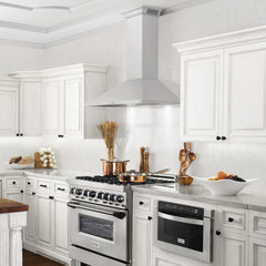 ZLINE Wall Mount Range Hood in Stainless Steel with Built-in CrownSound® Bluetooth Speakers - KF1CRN-BT - The Home Selection