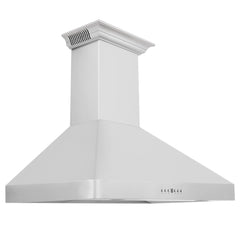 ZLINE Wall Mount Range Hood in Stainless Steel with Built-in CrownSound™ Bluetooth Speakers - KF2CRN-BT - The Home Selection