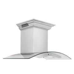 ZLINE Wall Mount Range Hood in Stainless Steel with Built-in CrownSound Bluetooth Speakers - KN4CRN-BT - The Home Selection