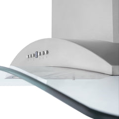 ZLINE Wall Mount Range Hood in Stainless Steel with Built-in CrownSound® Bluetooth Speakers - KNCRN-BT - The Home Selection