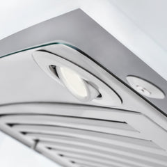 ZLINE Wall Mount Range Hood in Stainless Steel with Built-in CrownSound® Bluetooth Speakers - KNCRN-BT - The Home Selection