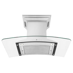 ZLINE Wall Mount Range Hood in Stainless Steel with Built-in CrownSound® Bluetooth Speakers - KNCRN-BT - The Home Selection
