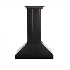 ZLINE Wooden Wall Mount Range Hood In Black - Includes Motor - KPCC - The Home Selection