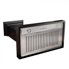 ZLINE Wooden Wall Mount Range Hood In Black - Includes Motor - KPCC - The Home Selection