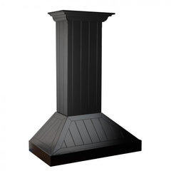 ZLINE Wooden Wall Mount Range Hood In Black - Includes Motor - KPCC - The Home Selection