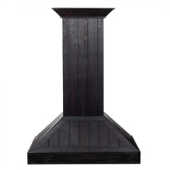ZLINE Wooden Wall Mount Range Hood In Rustic Dark Finish - Includes Motor - KPDD - The Home Selection