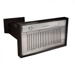 ZLINE Wooden Wall Mount Range Hood In Rustic Dark Finish - Includes Motor - KPDD - The Home Selection